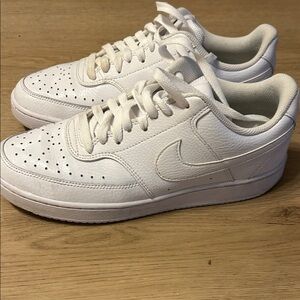 Nike Air Force Women's White Leather Sneakers